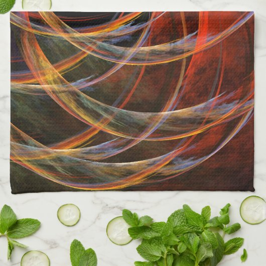 De Abstracte Art Kitchen Towel breken Theedoek (Gevouwen)