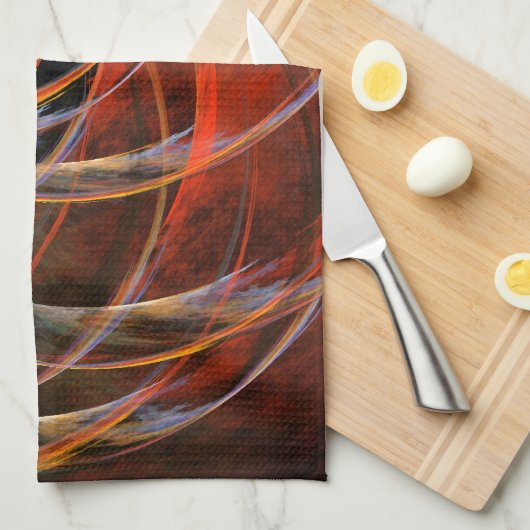 De Abstracte Art Kitchen Towel breken Theedoek (Quarter Fold)