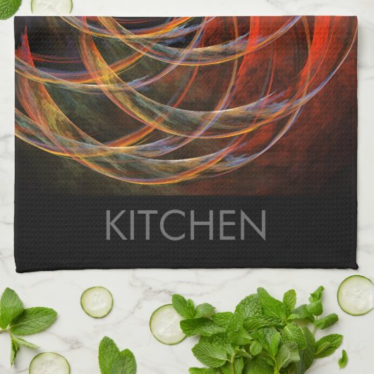 De Abstracte Art Kitchen Towel breken Theedoek (Gevouwen)