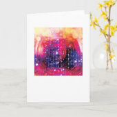 De abstracte Arty Kaart van Groeten (Gele Bloem)