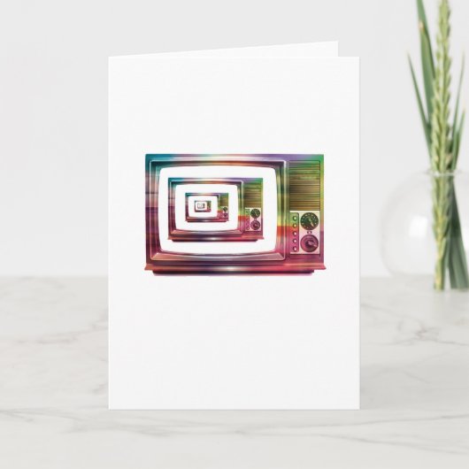 De abstracte Arty Kaart van Groeten - TV binnen (Voorkant)