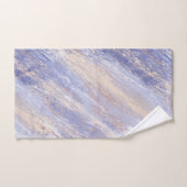 De Abstracte Blauwe en Beige Slagen van de Verf va Bad Handdoek (Handdoek)