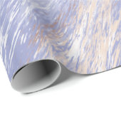 De Abstracte Blauwe en Beige Slagen van de Verf va Cadeaupapier (Rol Hoek)