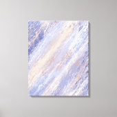 De Abstracte Blauwe en Beige Slagen van de Verf va Canvas Afdruk (Voorkant)