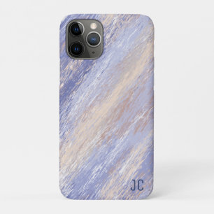 De Abstracte Blauwe en Beige Slagen van de Verf va Case-Mate iPhone Case