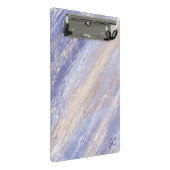 De Abstracte Blauwe en Beige Slagen van de Verf va Mini Klembord (Schuin)