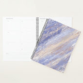 De Abstracte Blauwe en Beige Slagen van de Verf va Planner (Display)
