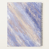 De Abstracte Blauwe en Beige Slagen van de Verf va Planner (Achterkant)
