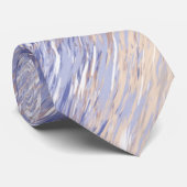 De Abstracte Blauwe en Beige Slagen van de Verf va Stropdas (Opgerold)