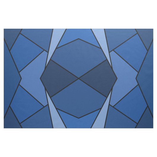 De abstracte Blauwe Stof van de Vormen van (Yard (91,4 cm))