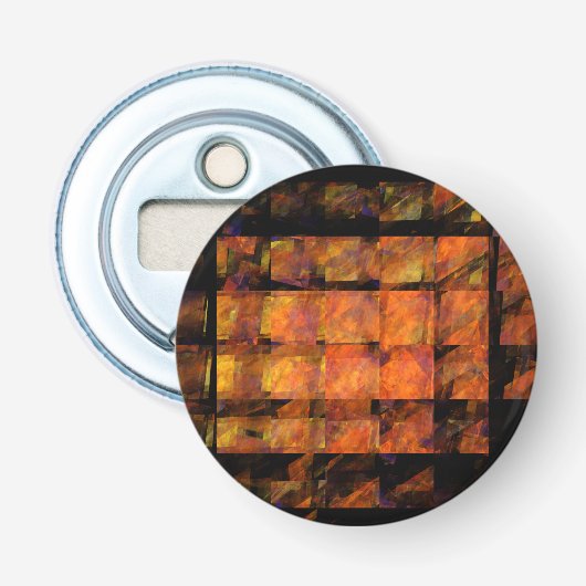 De Abstracte Button voor de muur Flesopener (Voorkant)