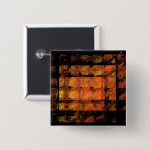 De Abstracte Button voor de muur (vierkant) (Voorkant /achterkant)