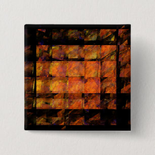 De Abstracte Button voor de muur (vierkant)