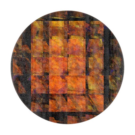 De Abstracte cirkel van de muur Snijplank (Voorkant)