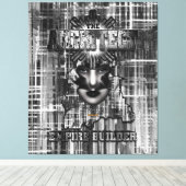 De Abstracte Digitale Kunst van de Bouwer Architec Canvas Afdruk (Insitu (Houten vloer))