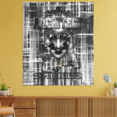 De Abstracte Digitale Kunst van de Bouwer Architec Canvas Afdruk (Insitu (Woonkamer))