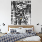 De Abstracte Digitale Kunst van de Bouwer Architec Canvas Afdruk (Insitu (Slaapkamer))