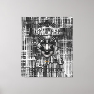 De Abstracte Digitale Kunst van de Bouwer Architec Canvas Afdruk