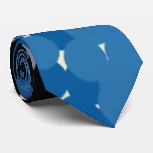 De Abstracte dot-kunst van de maan Stropdas (Opgerold)