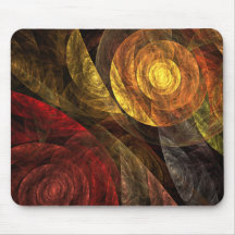 De Abstracte draai van het leven Mousepad