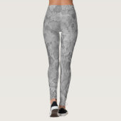 De abstracte Druk van de Waterverf van de Steen Leggings (Achterkant)