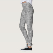De abstracte Druk van de Waterverf van de Steen Leggings (Links)