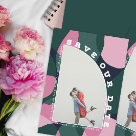 De Abstracte foto van de halve Arch sparen de Datu Save The Date