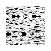 de abstracte golven rubberen stempel (Afrduk)
