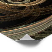 De Abstracte Hive Fractal Art Poster (Hoek)