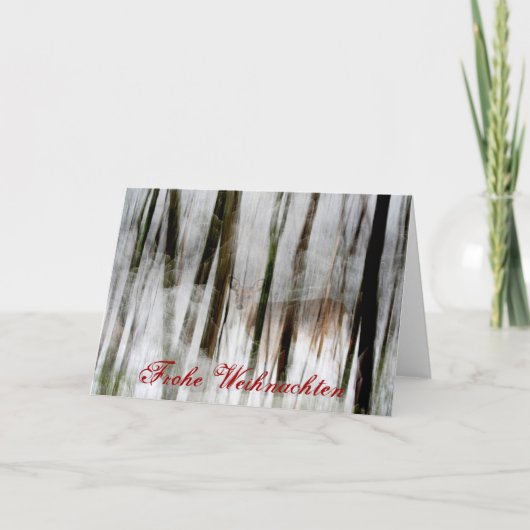 De Abstracte Kaart van de Herten van Weihnachten (Voorkant)