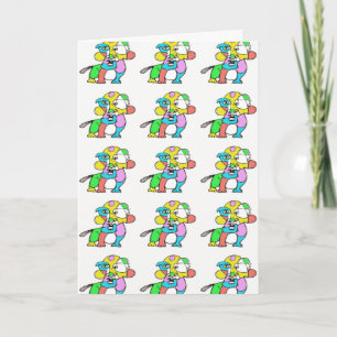De abstracte Kaart van de Verjaardag van de Hond