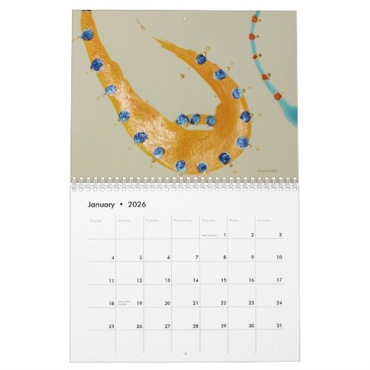 De Abstracte kalender 2026 (Jan 2026)