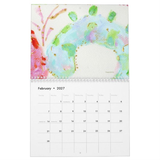 De Abstracte kalender 2026 (Feb 2027)