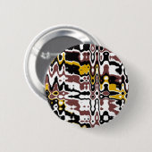De abstracte Knoop van het Patroon Ronde Button 5,7 Cm (Voorkant /achterkant)