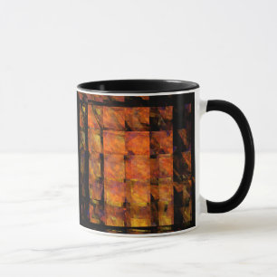 De Abstracte koffieMok aan de muur Mok