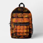 De Abstracte kunst aan de muur Bedrukte Rugzak (Voorkant)