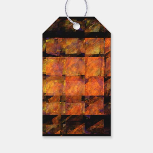 De Abstracte kunst aan de muur Cadeaulabel (Voorkant)