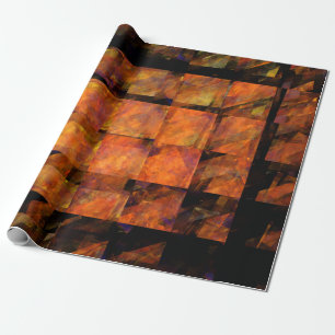 De Abstracte kunst aan de muur Cadeaupapier