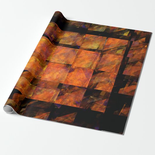 De Abstracte kunst aan de muur Cadeaupapier (Uitgerold)