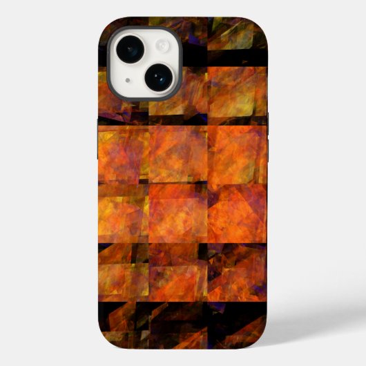 De Abstracte kunst aan de muur Case-Mate iPhone Case (Achterkant)