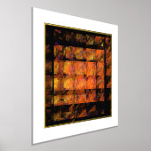De Abstracte kunst aan de muur Folie Afdrukken (Laagn)