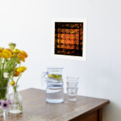 De Abstracte kunst aan de muur Folie Afdrukken (Laag (Keuken))