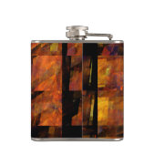 De Abstracte kunst aan de muur Heupfles (Achterkant)