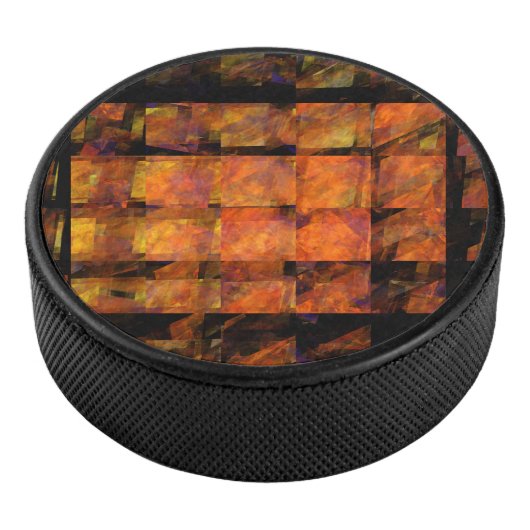 De Abstracte kunst aan de muur Hockey Puck (3/4)