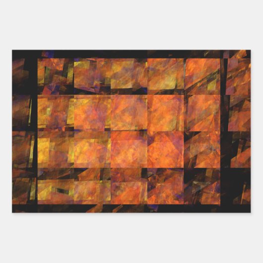 De Abstracte kunst aan de muur Inpakpapier Vel (Voorkant)