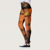 De Abstracte kunst aan de muur Leggings (Links)