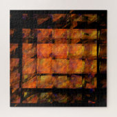 De Abstracte kunst aan de muur Legpuzzel (Horizontaal)