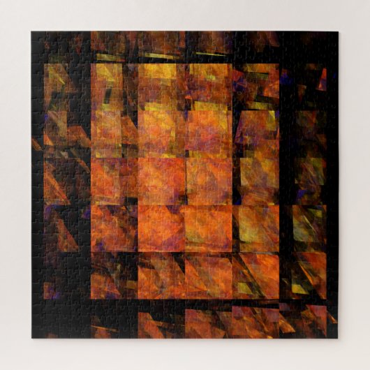 De Abstracte kunst aan de muur Legpuzzel (Verticaal)