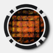 De Abstracte kunst aan de muur Poker Chips (Achterkant)