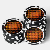 De Abstracte kunst aan de muur Poker Chips (Opstapeling)